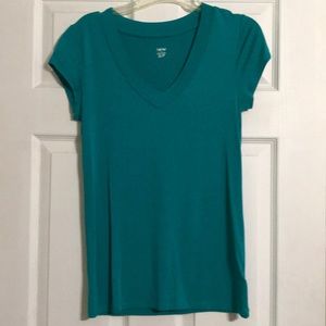 Teal v-neck